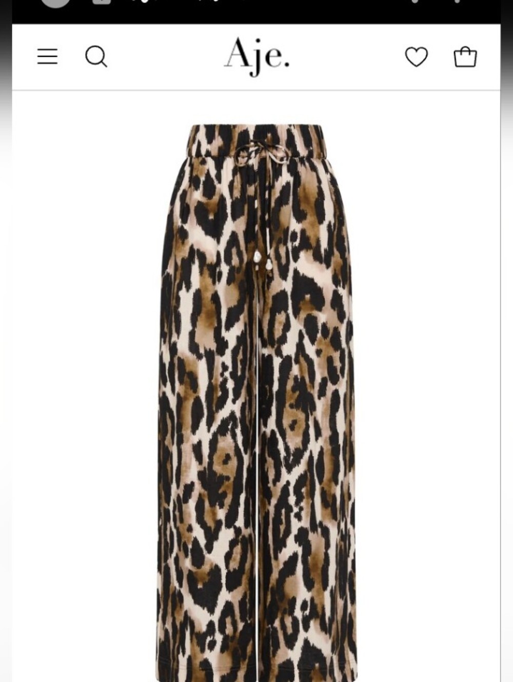 AJE STUDIO Airlie Animal Print Pants - Picture 3 of 10